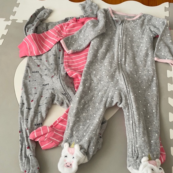 Softest footsie pajamas bundle 9M - Picture 1 of 7